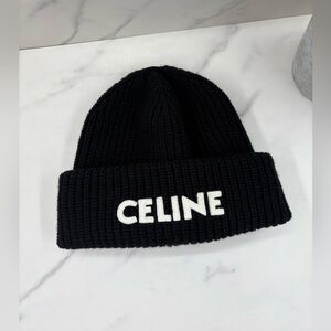 ❌SOLD❌🔥CELINE•Wool Knit Logo Beanie